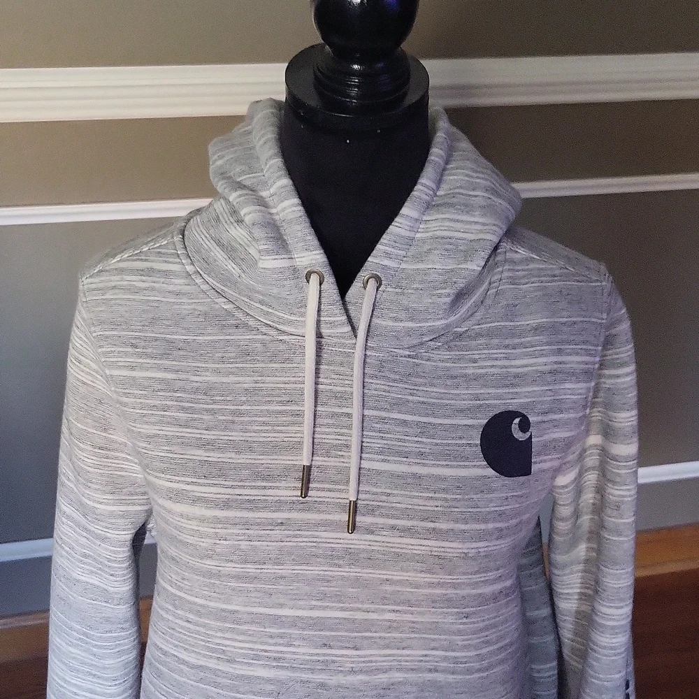 CARHARTT Women's Clarksburg Hoodie Size Medium Shadow Space Dye - Picture 2 of 7